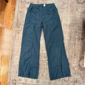 H&M Casual Dark Gray Wide-Leg Pants